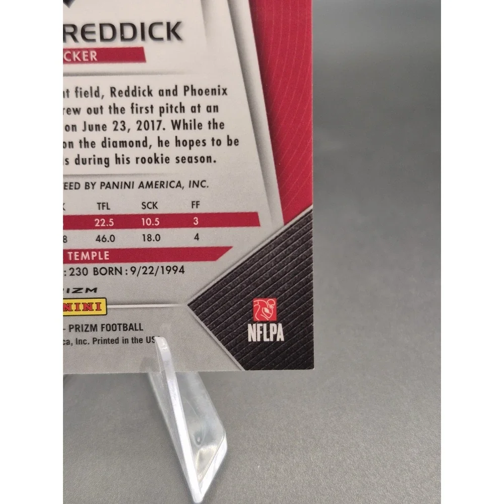 2017 Prizm Rookie Haason Reddick #RA-HR Rookie Autograph Blue Wave /149 (RC)